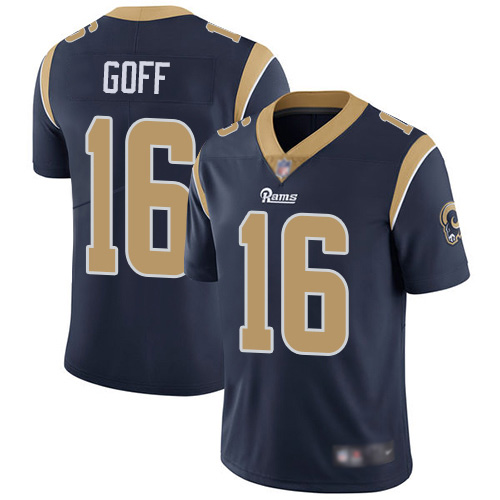 Los Angeles Rams Limited Navy Blue Men Jared Goff Home Jersey NFL Football 16 Vapor Untouchable